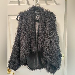 Faux Fur Black Vest